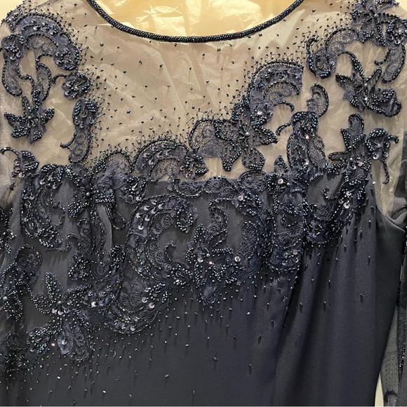 Mother of the Bride blue sequin gown. Only worn twice in the last 24 years. - Picture 2 of 15